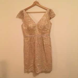 Jenny Yoo champagne lace bridal/party dress